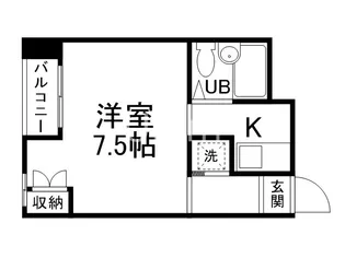 オンジェームK【2階】の間取り
