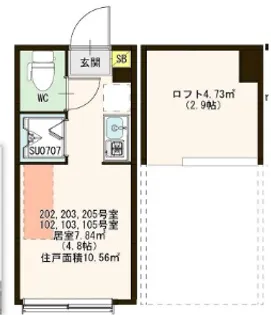 ハーモニーテラス新桜台【1階】の間取り
