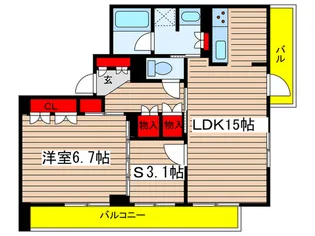 パークコート上前津プレミアプラス【5階】の間取り