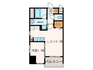 アイコリーネ城南【6階】の間取り