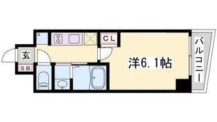 エステムコート神戸元町IIブリーズ【11階】の間取り