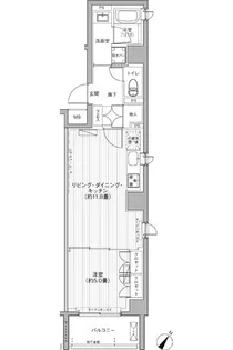 BAUHINIA AKASAKA~バウヒニア アカサカ~【6階】の間取り
