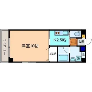 ラ・モークII【2階】の間取り