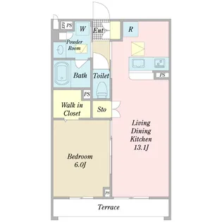 パティオおおたかの森II【1階】の間取り