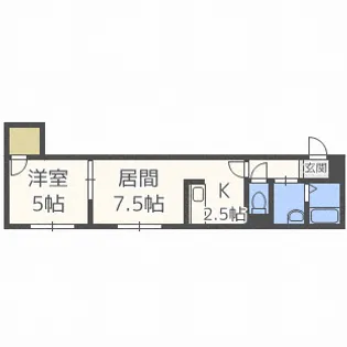 レストヒルズ栄通【3階】の間取り