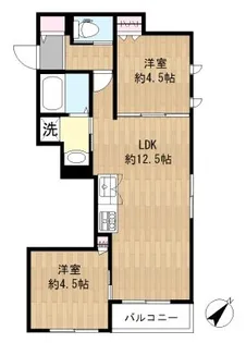 イル・ポスト・ソレッジャート【2階】の間取り