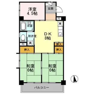 パーク・サイド杉浦 2【2階】の間取り