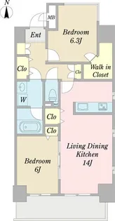 エレンシア千代田【2階】の間取り