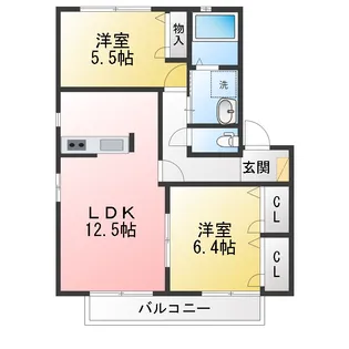 MastTown茜 D【2階】の間取り