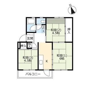 UR尾山台【5階】の間取り