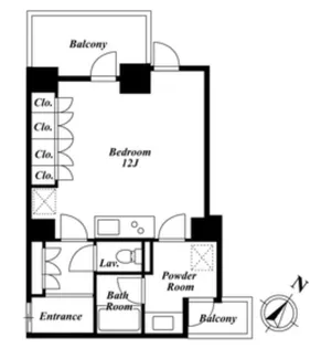 KDXレジデンス白金II【8階】の間取り