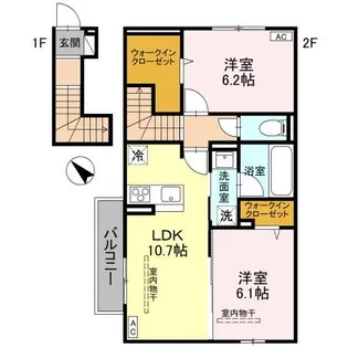 グランフルール【2階】の間取り