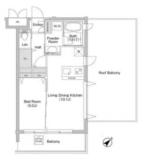 コンフォリア用賀【4階】の間取り