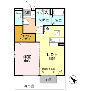バーディーコート B棟【2階】の間取り