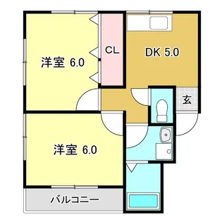 サンサンハイツIII【3階】の間取り
