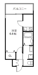 W.O.B.KYOBASHI【3階】の間取り