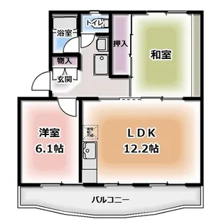 Fineかまた【1階】の間取り