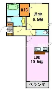 サント アロサールI【3階】の間取り