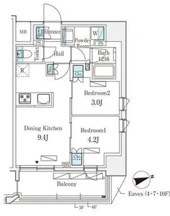 リビオメゾン御茶ノ水EAST【11階】の間取り