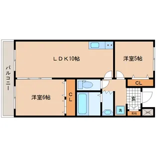 ブエナビスタ東六番丁【2階】の間取り
