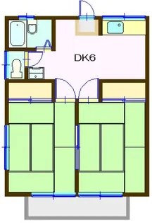 第七グリーンコーポ【2階】の間取り