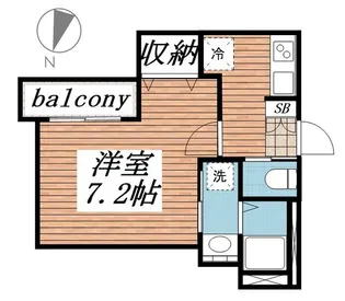 ISフィオーレ天台【1階】の間取り