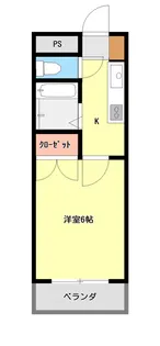 ロード上大川前【2階】の間取り