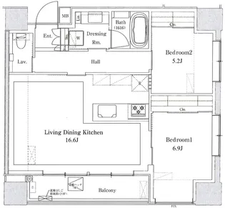 富ヶ谷ウエストガーデン【4階】の間取り