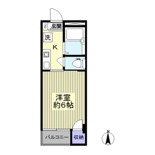 スカイハイツ【1階】の間取り