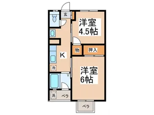 第IIパークハイムユニ【4階】の間取り