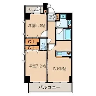 エスポワール江戸川【4階】の間取り