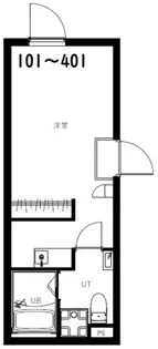 RSC町屋【4階】の間取り