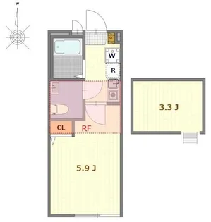 シエラグランデ亀有【2階】の間取り