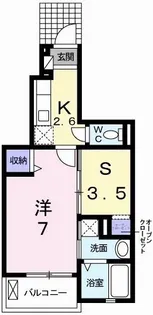 ヴィラ・フォーシーズン【1階】の間取り