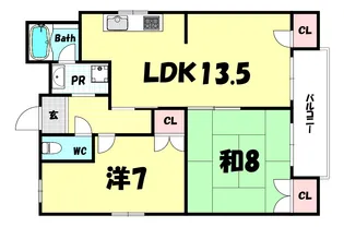 セントピア西宮【6階】の間取り