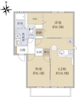 オレンジタウン【1階】の間取り