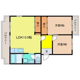 リヴェールJUN【2階】の間取り