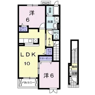 プロミネント【2階】の間取り