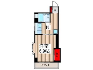 グリ-ンタ-フ南八幡【6階】の間取り