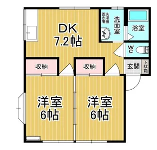 グリーンコーポII【1階】の間取り