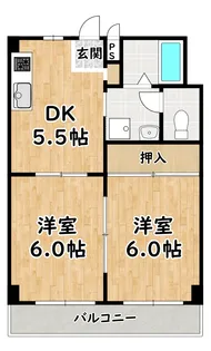 オーシャン姫里【4階】の間取り