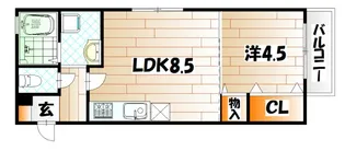 カノン【2階】の間取り