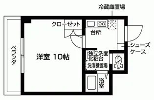 アルトシュロス四条大宮【3階】の間取り