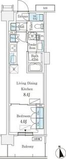 スカイグランデ津田沼【9階】の間取り