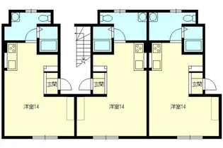 ランドマーク高見F【2階】の間取り
