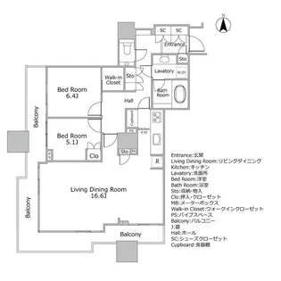 東京パークタワー【21階】の間取り