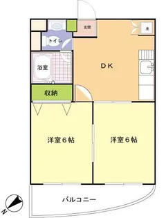 ヴィラセントラル【3階】の間取り