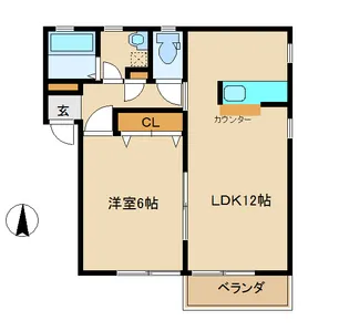 メゾン安曇野【2階】の間取り