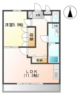 クレストール広表【1階】の間取り