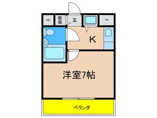 フレグランス箕面【2階】の間取り